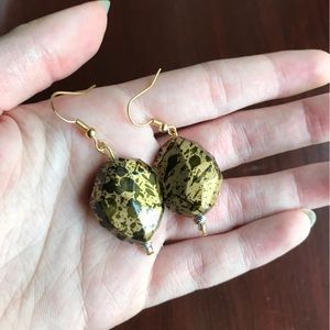 NWOT Black and Gold Earrings